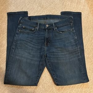 ✅ ABERCROMBIE & FITCH Rustin Athletic Skinny Denim Blue Jeans 31 Waist 32 Length